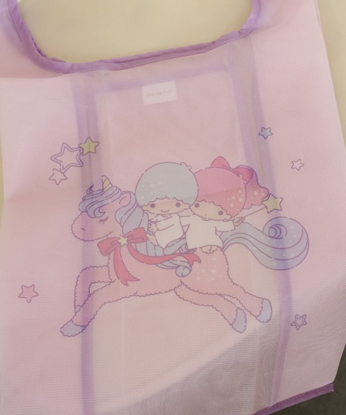 FUNALIVE（ファンアライブ）の「サンリオ リトルツインスターズ メッシュバッグ（エコバッグ/サブバッグ・レディース・ピンク系・ONE SIZE）」の4枚目の写真