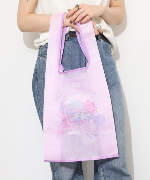 FUNALIVE（ファンアライブ）の「サンリオ リトルツインスターズ メッシュバッグ（エコバッグ/サブバッグ・レディース・ピンク系・ONE SIZE）」の9枚目の写真