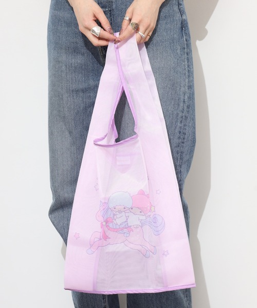 FUNALIVE（ファンアライブ）の「サンリオ リトルツインスターズ メッシュバッグ（エコバッグ/サブバッグ・レディース・ピンク系・ONE SIZE）」の10枚目の写真