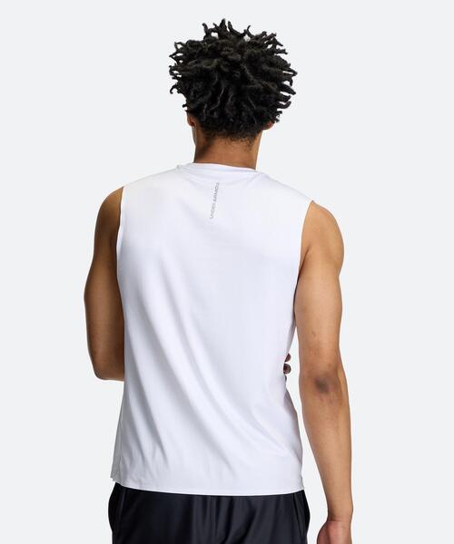 UNDER ARMOUR(アンダーアーマー)の「UAクール エリート スリーブレス シャツ(トレーニング/メンズ)(タンクトップ・メンズ・ホワイト・M/XL/L/2XL/S)」の2枚目の写真
