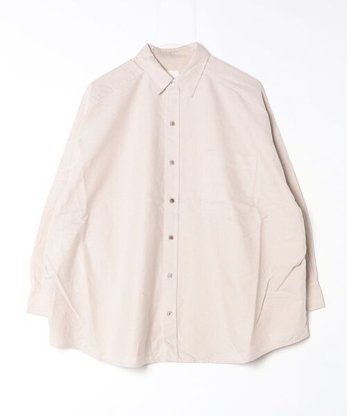 ROSE BUD（ローズバッド）の「OXFORD BIG SHIRT（シャツ/ブラウス・レディース・ライトブルー/ライトピンク/ベージュ・ONE SIZE）」の2枚目の写真