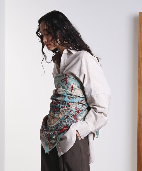 ROSE BUD（ローズバッド）の「OXFORD BIG SHIRT（シャツ/ブラウス・レディース・ライトブルー/ライトピンク/ベージュ・ONE SIZE）」の5枚目の写真