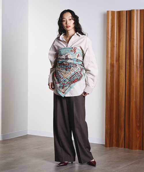 ROSE BUD（ローズバッド）の「OXFORD BIG SHIRT（シャツ/ブラウス・レディース・ライトブルー/ライトピンク/ベージュ・ONE SIZE）」の7枚目の写真