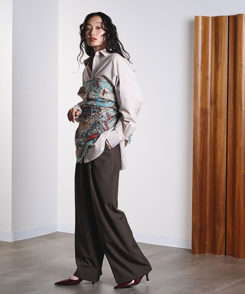 ROSE BUD（ローズバッド）の「OXFORD BIG SHIRT（シャツ/ブラウス・レディース・ライトブルー/ライトピンク/ベージュ・ONE SIZE）」の8枚目の写真