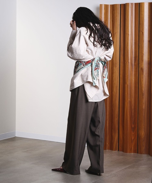 ROSE BUD（ローズバッド）の「OXFORD BIG SHIRT（シャツ/ブラウス・レディース・ライトブルー/ライトピンク/ベージュ・ONE SIZE）」の9枚目の写真