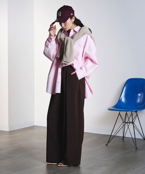 ROSE BUD(ローズバッド)の「OXFORD BIG SHIRT(シャツ/ブラウス・レディース・ライトブルー/ライトピンク/ベージュ・ONE SIZE)」の19枚目の写真
