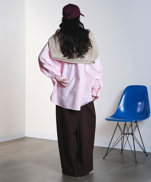 ROSE BUD(ローズバッド)の「OXFORD BIG SHIRT(シャツ/ブラウス・レディース・ライトブルー/ライトピンク/ベージュ・ONE SIZE)」の18枚目の写真