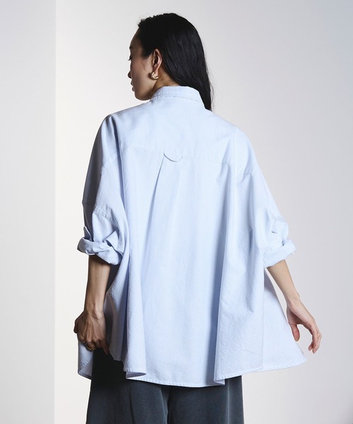ROSE BUD(ローズバッド)の「OXFORD BIG SHIRT(シャツ/ブラウス・レディース・ライトブルー/ライトピンク/ベージュ・ONE SIZE)」の16枚目の写真