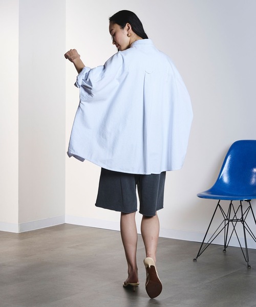 ROSE BUD(ローズバッド)の「OXFORD BIG SHIRT(シャツ/ブラウス・レディース・ライトブルー/ライトピンク/ベージュ・ONE SIZE)」の13枚目の写真
