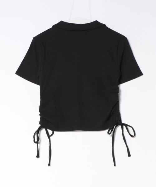 GORGE(ゴージ)の「《サイドドロスト×エンブレム刺繍》スキッパーTシャツ/ストリート/春夏/全2色(Tシャツ/カットソー・レディース・ブラック/ホワイト・F)」の15枚目の写真