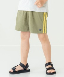 【のびのび】サイドライン ストレッチ ハーフパンツ (4分丈)