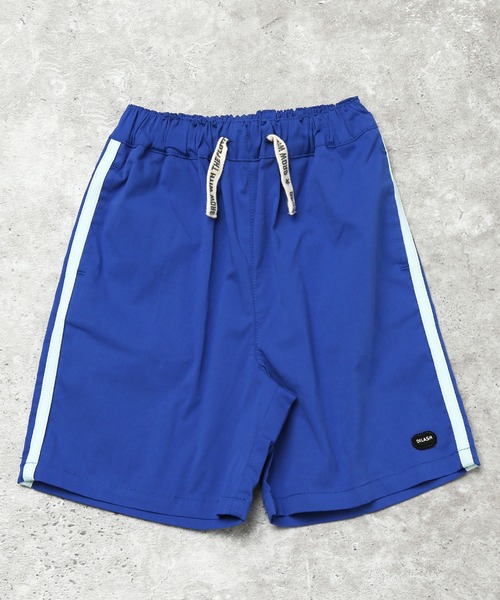 DILASH(ディラッシュ)の「【のびのび】サイドライン ストレッチ ハーフパンツ (4分丈)(その他パンツ・キッズ・ブルー/カーキ・80/130/120/110/100/90/140)」の2枚目の写真