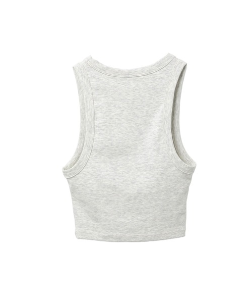 A BATHING APE（アベイシングエイプ）の「RIBBED CROP VEST（タンクトップ・レディース・グレー/オリーブ・SMALL/X-SMALL）」の3枚目の写真