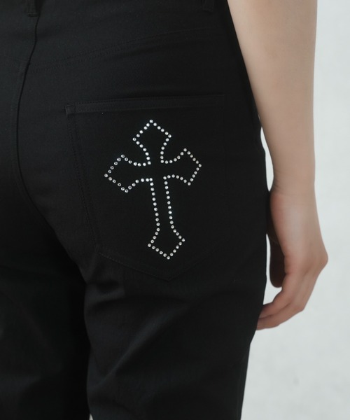 FCMM(エフシーエムエム)の「STUD FLARE PANTS/スタッズフレアパンツ(その他パンツ・レディース・グレー/ブラック・SMALL/MEDIUM)」の14枚目の写真