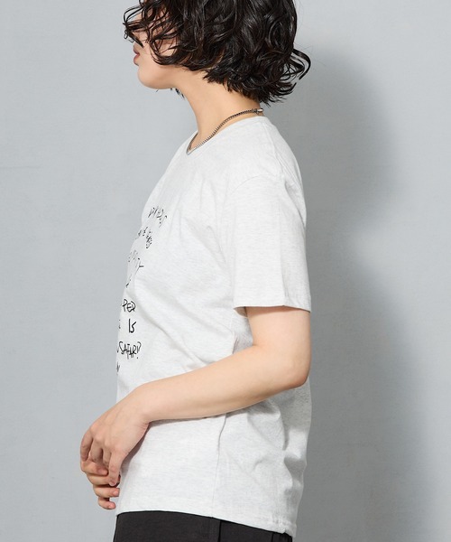 aremoi(アレモイ)の「手書き風メッセージグラフィック 半袖Tシャツ(Tシャツ/カットソー・レディース・ライトグレー・SMALL/MEDIUM/LARGE)」の18枚目の写真