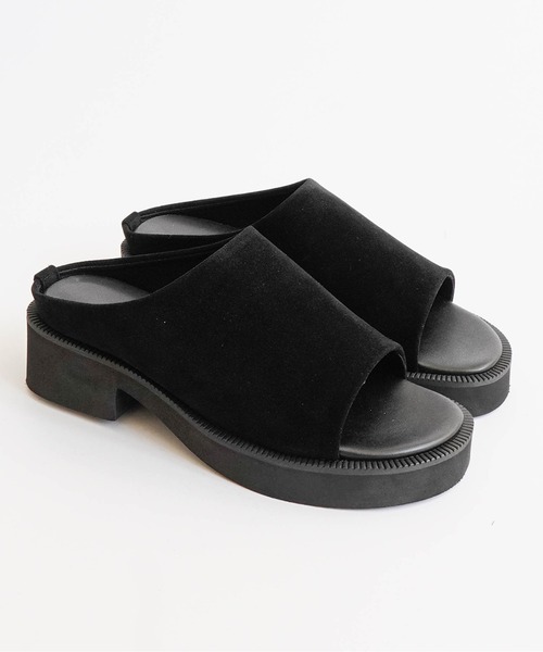 Fabby fabby(ファビィーファビィー)の「4.2cm厚底プラットフォームサンダル(サンダル・レディース・ブラウン/ブラック系その他/ブラック・SMALL/MEDIUM/LARGE)」の13枚目の写真