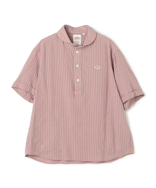 Women's Linen Round Collar Short Sleeve Pullover Shirt Pattern