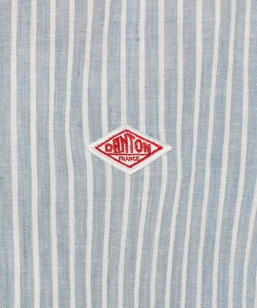 DANTON（ダントン）の「Women's Linen Round Collar Short Sleeve Pullover Shirt Pattern（シャツ/ブラウス・レディース・ピンク系その他/ブルー系その他・38/36/34）」の14枚目の写真