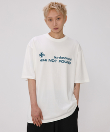 bounDary（バウンダリー）の「404エラー オーバーサイズ 半袖Tシャツ [アイボリー]（Tシャツ/カットソー）」