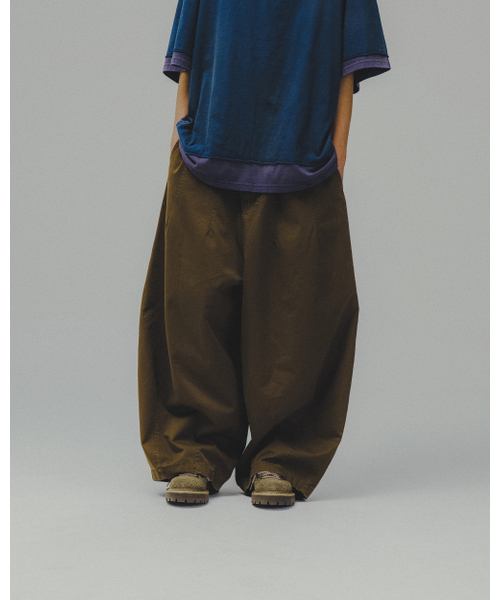 ANGLAN（アングラン）の「Washed Balloon Pants - Brown（その他パンツ・メンズ・その他・1/2）」の7枚目の写真
