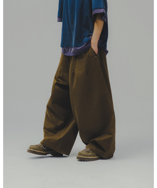 ANGLAN（アングラン）の「Washed Balloon Pants - Brown（その他パンツ・メンズ・その他・1/2）」の8枚目の写真