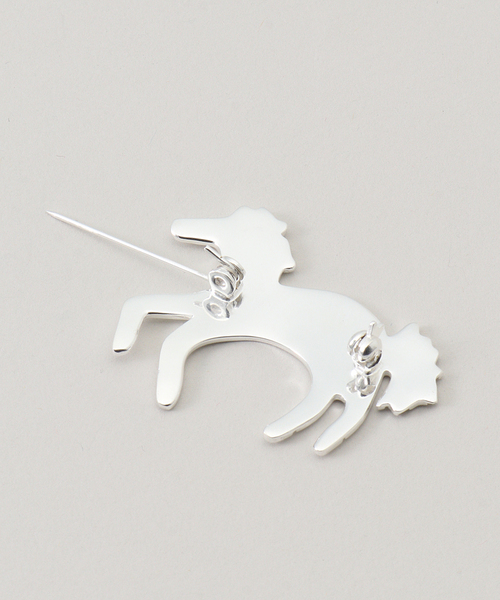 SLOBE IENA（スローブイエナ）の「ADRAR/アドラル HORSE BROOCH（その他ヘアアクセサリー・レディース・シルバー・FREE）」の3枚目の写真