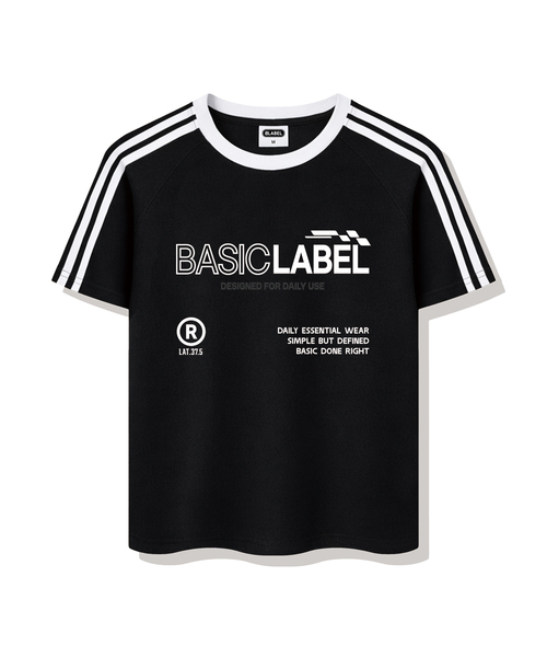 セール】Standard Oversized fit track short-sleeved T-shirt 4 Color