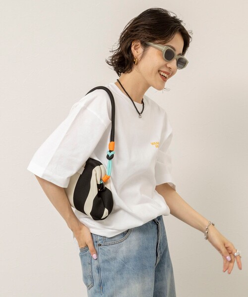 MAQWEL（マクウェル）の「【MAQWEL/マクウェル】ウォッシャブル Maqwel Car ワイドボディプリントTシャツ（Tシャツ/カットソー・レディース・ホワイト・FREE）」の11枚目の写真