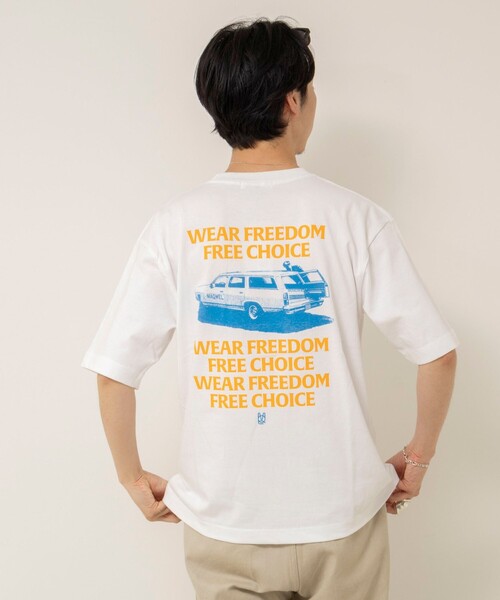 MAQWEL（マクウェル）の「【MAQWEL/マクウェル】ウォッシャブル Maqwel Car ワイドボディプリントTシャツ（Tシャツ/カットソー・レディース・ホワイト・FREE）」の19枚目の写真