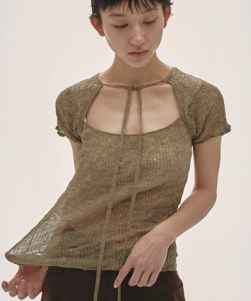 2way Sheer Knittops（Tシャツ/カットソー）｜TODAYFUL（トゥデイフル