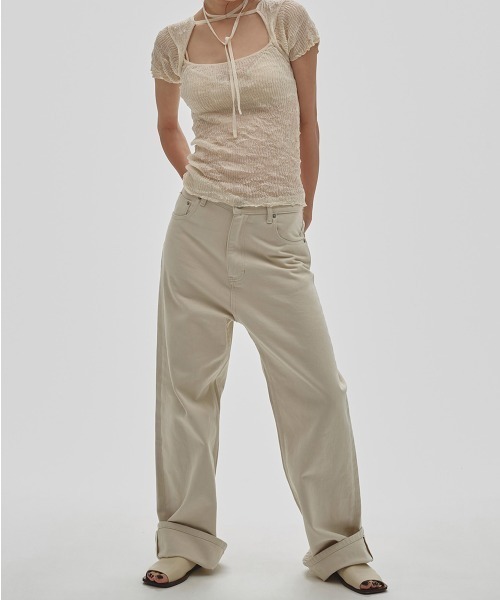 TODAYFUL(トゥデイフル)の「2way Sheer Knittops(Tシャツ/カットソー・レディース・オリーブ/アイボリー/ブルー系その他・FREE)」の13枚目の写真