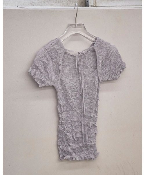 TODAYFUL(トゥデイフル)の「2way Sheer Knittops(Tシャツ/カットソー・レディース・オリーブ/アイボリー/ブルー系その他・FREE)」の19枚目の写真