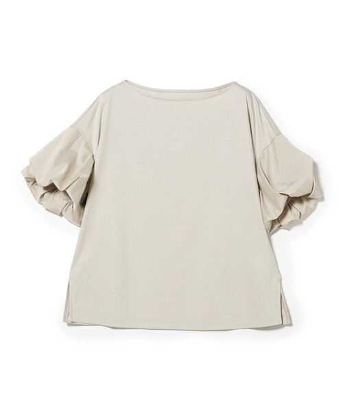 Demi-Luxe BEAMS(デミルクス ビームス)の「タフタ バルーン スリーブ プルオーバー(Tシャツ/カットソー・レディース・グリーン系その他5/ネイビー/ベージュ・ONE SIZE)」の17枚目の写真