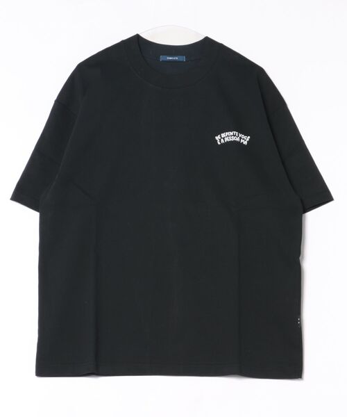 BAYBLO（ベイブロ）の「(RM)【COMPLETE】コットン100% 天竺 刺繍 プリント デザイン クルーネックTシャツ（Tシャツ/カットソー・メンズ・ブラック系1/ホワイト系1・FREE）」の2枚目の写真