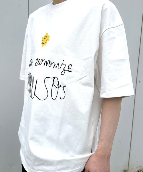 BAYBLO（ベイブロ）の「(RM)【COMPLETE】コットン100% 天竺 刺繍 プリント デザイン クルーネックTシャツ（Tシャツ/カットソー・メンズ・ブラック系1/ホワイト系1・FREE）」の5枚目の写真