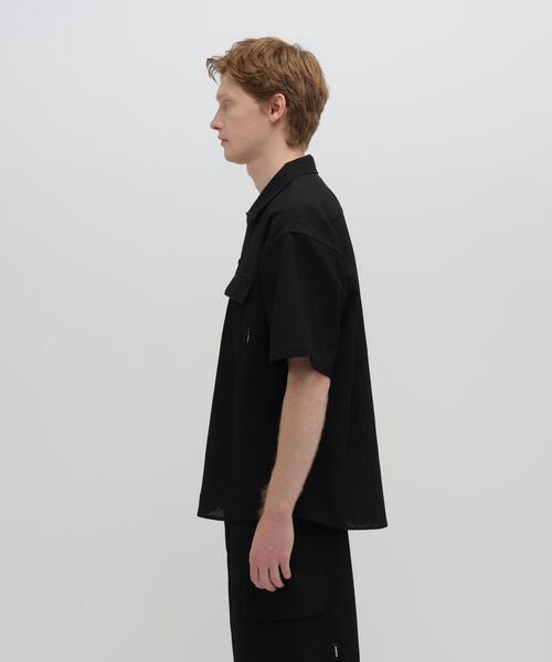 AVIREX（アヴィレックス）の「《直営店限定》３D DOT SHIRT Ⅱ / ドットシャツ / AVIREX / アヴィレックス（シャツ/ブラウス・メンズ・ブラック/チャコールグレー・M/XL/L）」の6枚目の写真