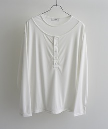 Art re A select（アトリエセレクト）の「【MADE IN KOREA】フェイクレイヤードヘンリーネックロンT（Tシャツ/カットソー）」