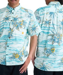 QUIKSILVER メンズ APERO CLASSIC SS 半袖コットンシャツ 通気・吸湿【2026年春夏モデル】/クイックシルバー半袖総柄シャツ