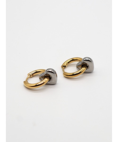 Bilan(ビラン)の「( 金属アレルギー軽減 サージカルステンレス ) ハートドロップピアス / 【BILAN】 Heart Drop Pierce(ピアス(両耳用)・レディース・シルバー/ゴールド/マルチ・FREE)」の11枚目の写真