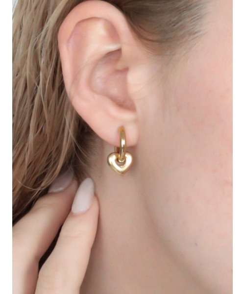 Bilan(ビラン)の「( 金属アレルギー軽減 サージカルステンレス ) ハートドロップピアス / 【BILAN】 Heart Drop Pierce(ピアス(両耳用)・レディース・シルバー/ゴールド/マルチ・FREE)」の21枚目の写真