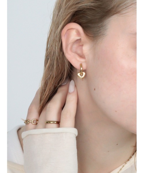 Bilan(ビラン)の「( 金属アレルギー軽減 サージカルステンレス ) ハートドロップピアス / 【BILAN】 Heart Drop Pierce(ピアス(両耳用)・レディース・シルバー/ゴールド/マルチ・FREE)」の20枚目の写真