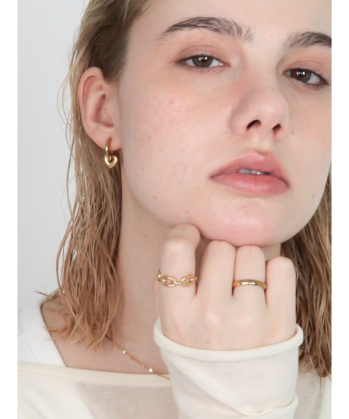 Bilan(ビラン)の「( 金属アレルギー軽減 サージカルステンレス ) ハートドロップピアス / 【BILAN】 Heart Drop Pierce(ピアス(両耳用)・レディース・シルバー/ゴールド/マルチ・FREE)」の17枚目の写真