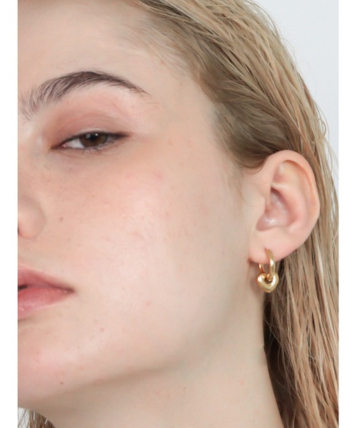 Bilan(ビラン)の「( 金属アレルギー軽減 サージカルステンレス ) ハートドロップピアス / 【BILAN】 Heart Drop Pierce(ピアス(両耳用)・レディース・シルバー/ゴールド/マルチ・FREE)」の15枚目の写真