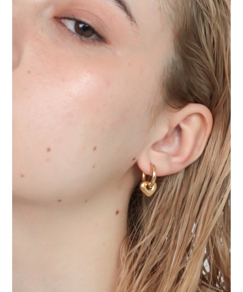 Bilan(ビラン)の「( 金属アレルギー軽減 サージカルステンレス ) ハートドロップピアス / 【BILAN】 Heart Drop Pierce(ピアス(両耳用)・レディース・シルバー/ゴールド/マルチ・FREE)」の14枚目の写真