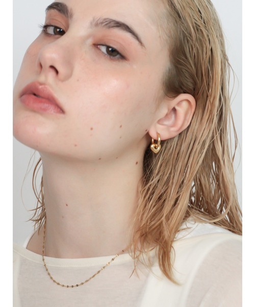 Bilan(ビラン)の「( 金属アレルギー軽減 サージカルステンレス ) ハートドロップピアス / 【BILAN】 Heart Drop Pierce(ピアス(両耳用)・レディース・シルバー/ゴールド/マルチ・FREE)」の13枚目の写真