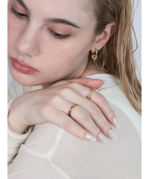 Bilan(ビラン)の「( 金属アレルギー軽減 サージカルステンレス ) ハートドロップピアス / 【BILAN】 Heart Drop Pierce(ピアス(両耳用)・レディース・シルバー/ゴールド/マルチ・FREE)」の5枚目の写真
