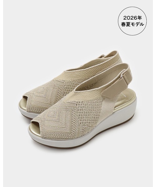 fitfit(フィットフィット)の「厚底シアーニットサンダル920(サンダル・レディース・ライトオレンジ系3/ライトベージュ/グレー/ブラック系/スカイブルー・25.0cm/24.5cm/24cm/23.5cm/23cm/22.5cm/22cm/21.5cm)」の10枚目の写真