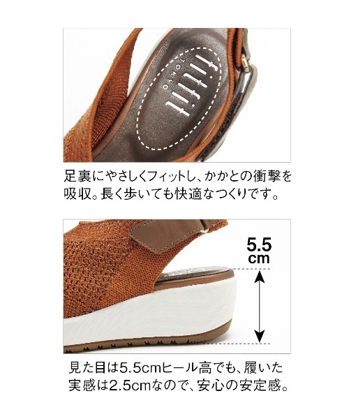 fitfit(フィットフィット)の「厚底シアーニットサンダル920(サンダル・レディース・ライトオレンジ系3/ライトベージュ/グレー/ブラック系/スカイブルー・25.0cm/24.5cm/24cm/23.5cm/23cm/22.5cm/22cm/21.5cm)」の22枚目の写真