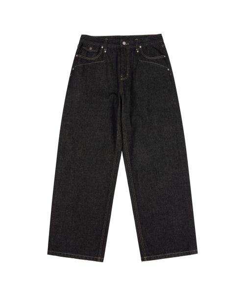 AAKAM(アーカム)の「CROS2 Patch Denim Pants (Black)(デニムパンツ・レディース・その他・1/2)」の3枚目の写真