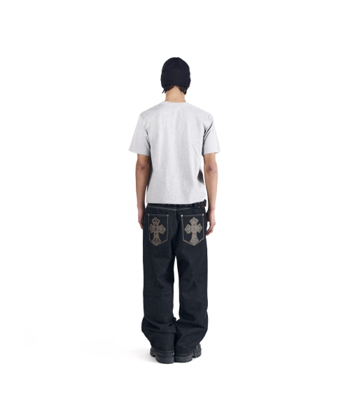 AAKAM(アーカム)の「CROS2 Patch Denim Pants (Black)(デニムパンツ・レディース・その他・1/2)」の8枚目の写真